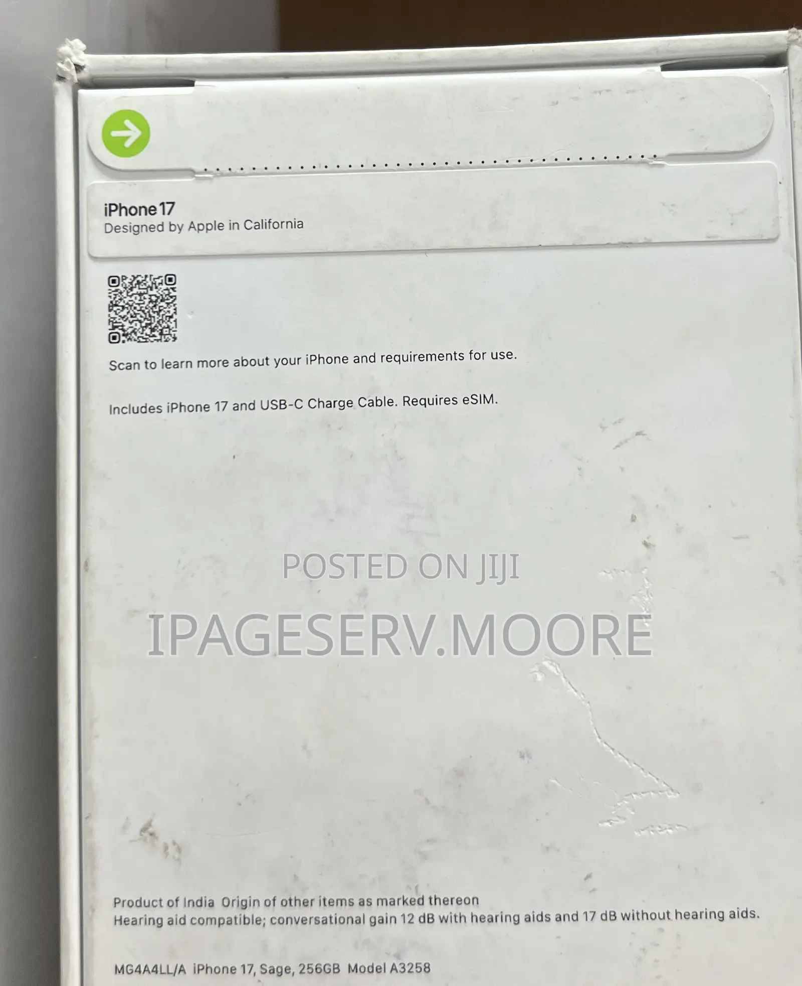 New Apple iPhone 17 256 GB Green