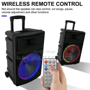 12 Inch Bluetooth Subwoofer Speaker With 2 Wireless Microphone