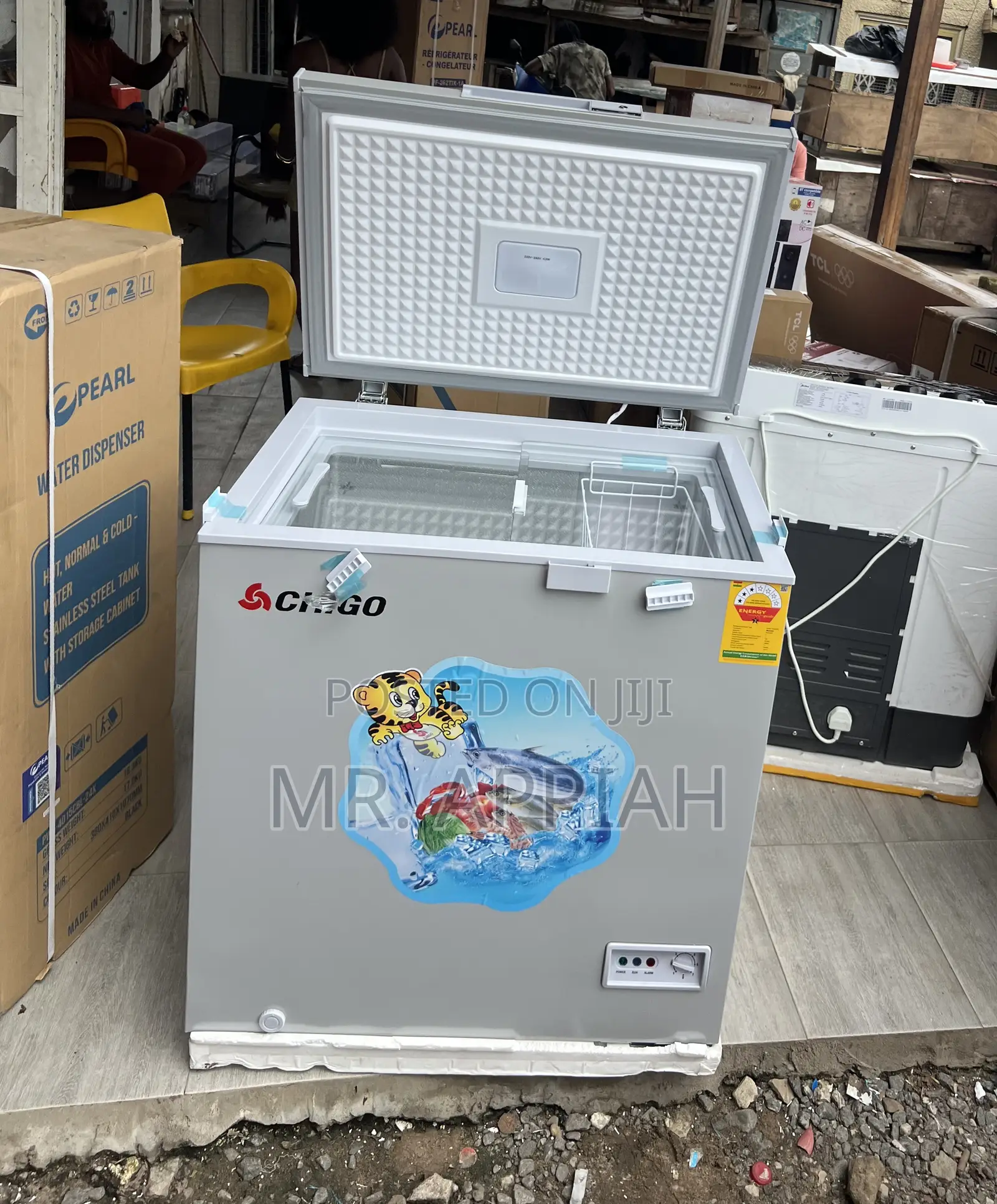Extremely Quality Chigo 142Liters Single Door Chest Freezer(Gray)