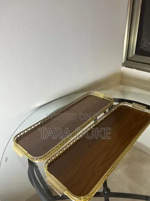 Faux Wood Serving Trays