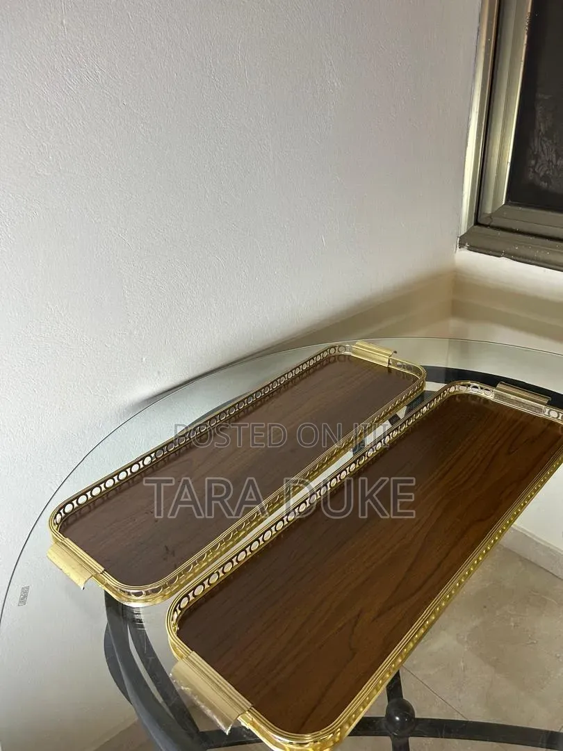 Faux Wood Serving Trays