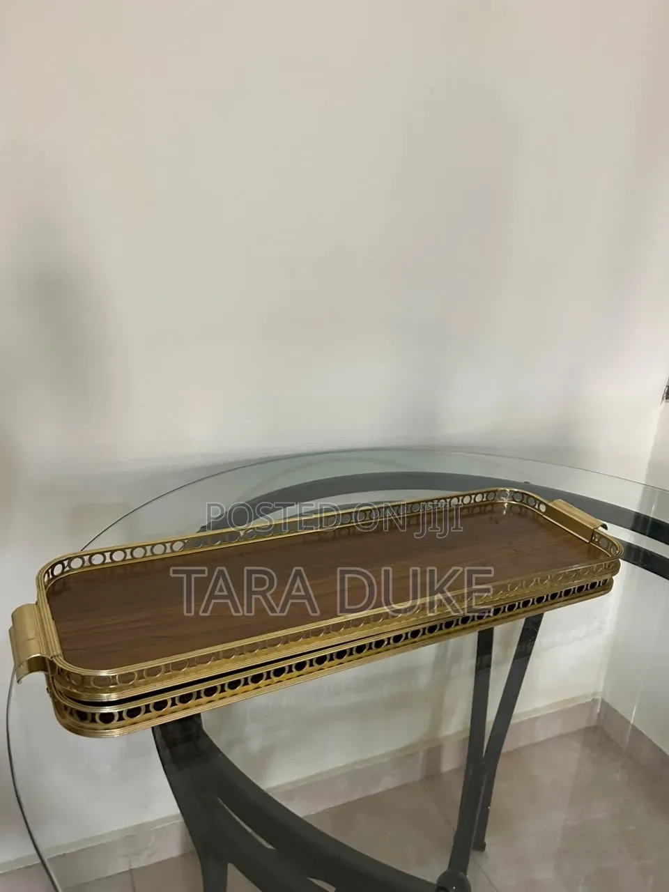 Faux Wood Serving Trays