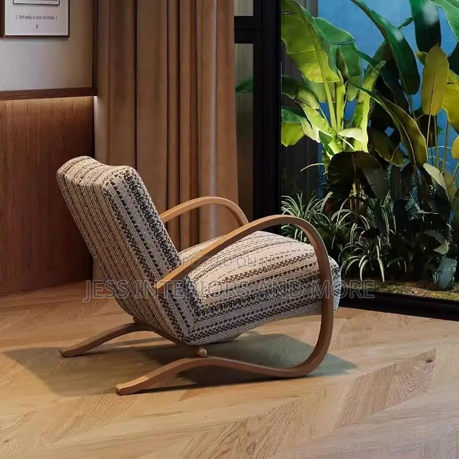 Vintage Stripe Lounge Chair