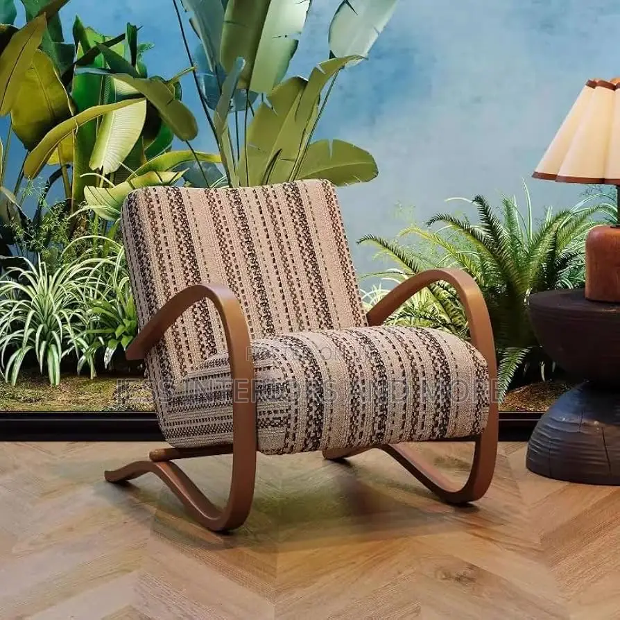 Vintage Stripe Lounge Chair