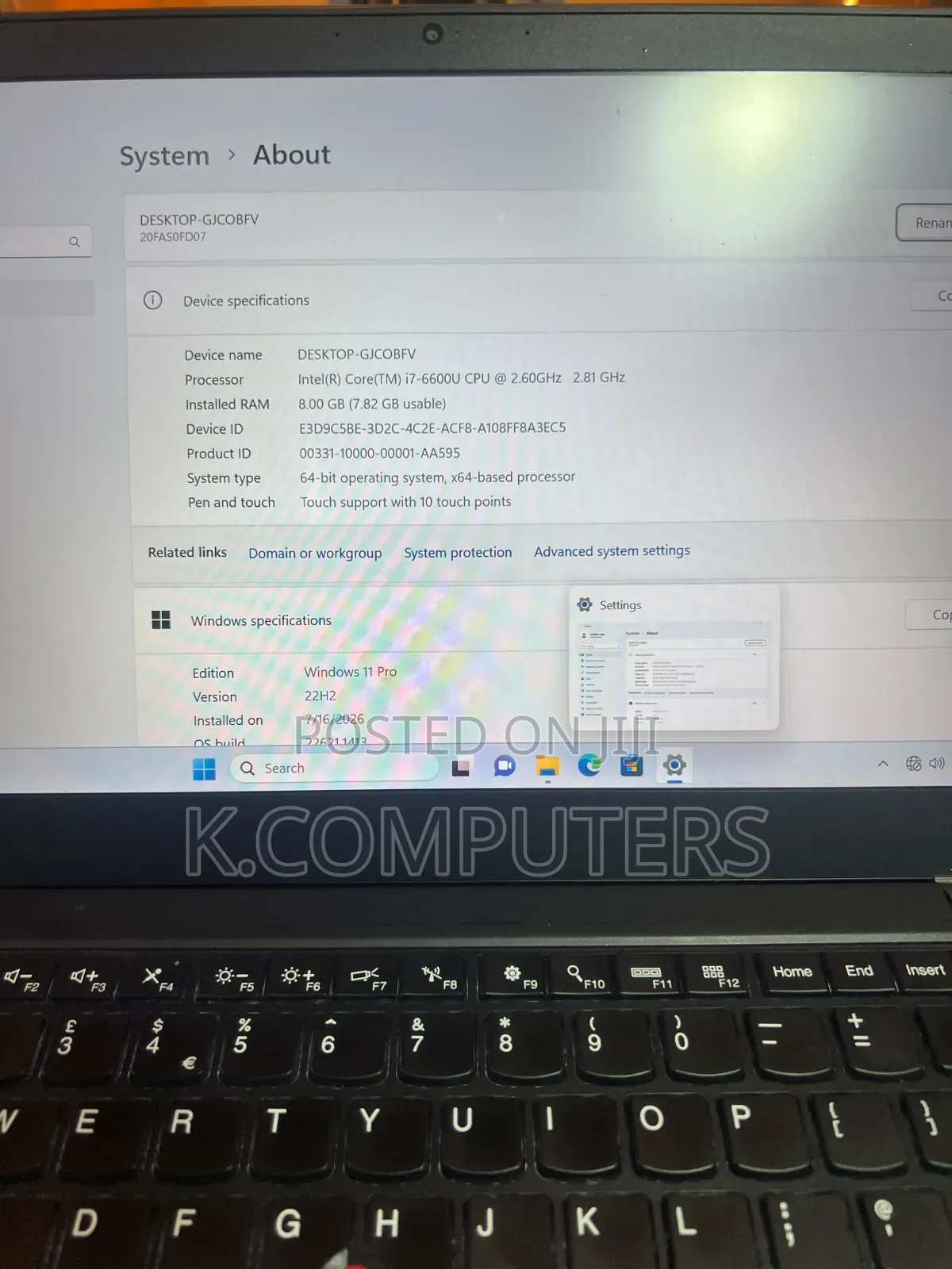 Laptop Lenovo ThinkPad T460s 8GB Intel Core i7 SSD 256GB