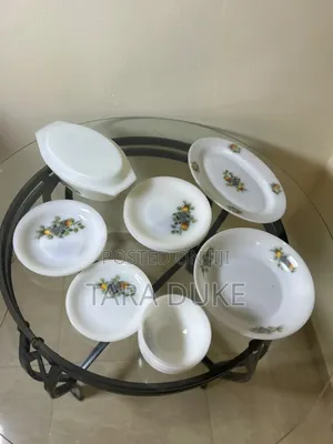 Vintage-Style Opal Glassware/Dinnerware Set