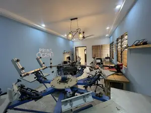6 Color 6 Station Screen Printing Machine With Flash Dryer