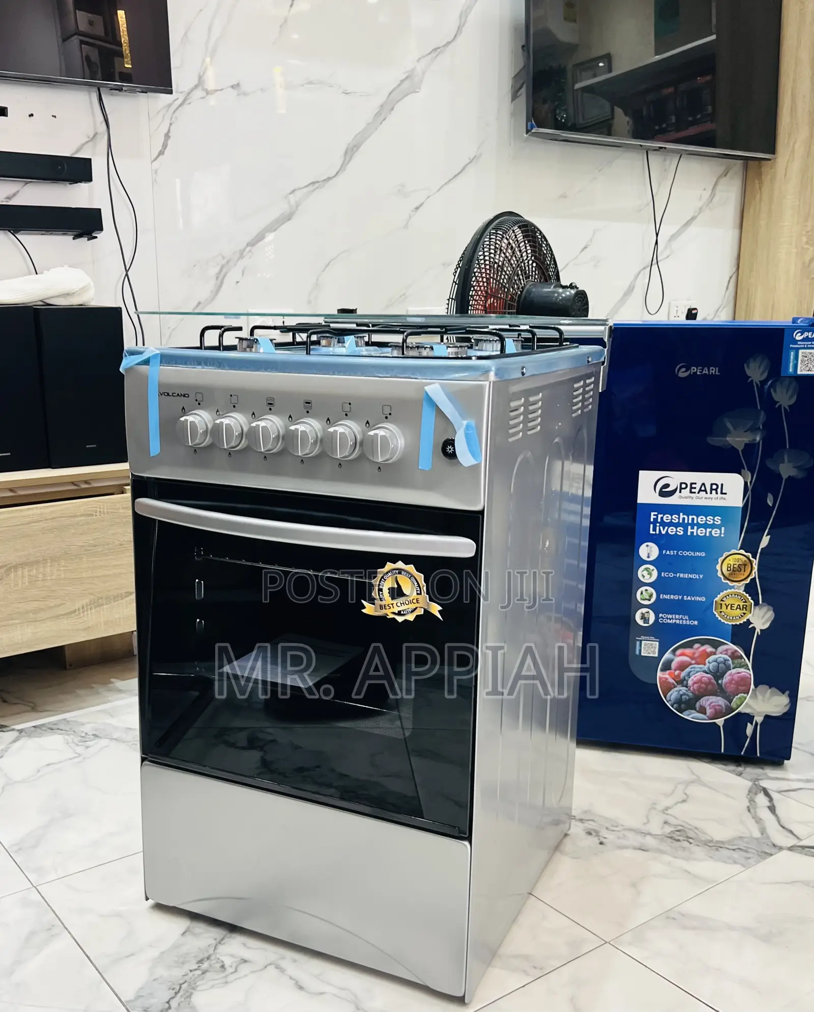 Check Out Durable Volcano 50x50cm Glass Lid 4 Gas Burner