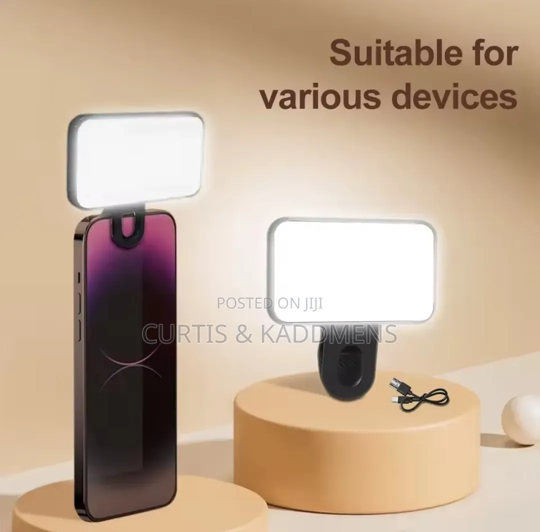Selfie LED Rechargeable Light for Phones, Tablets, Laptop