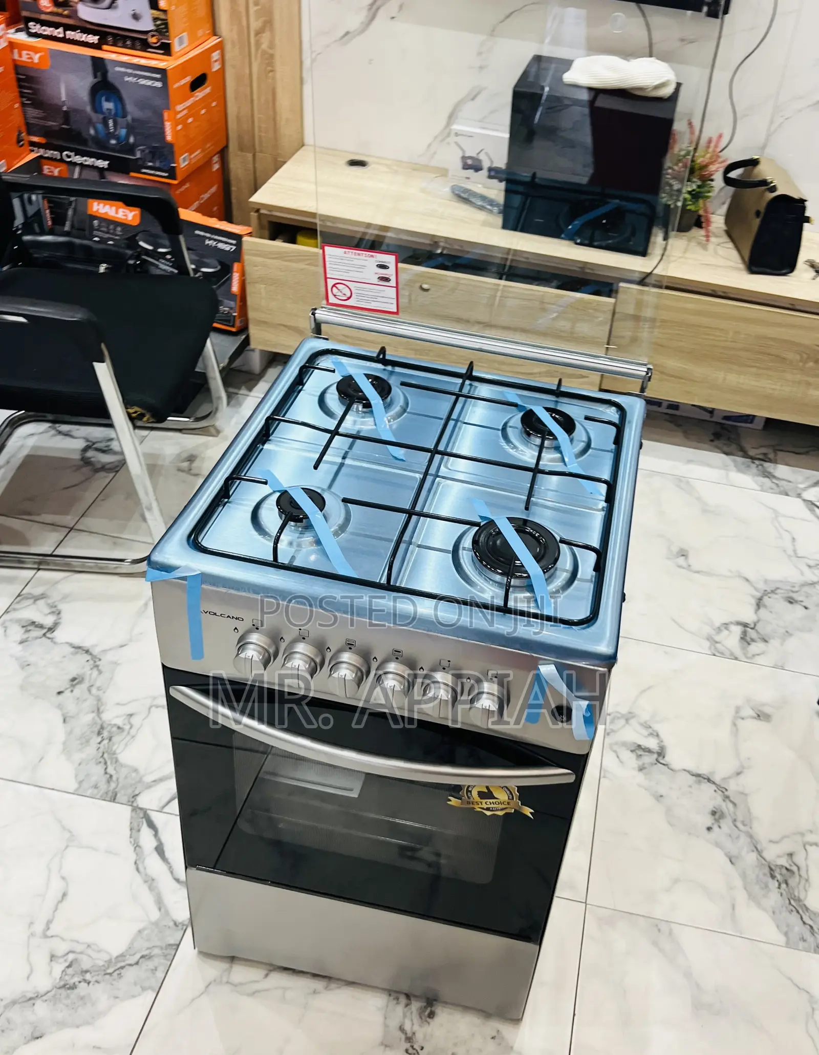 Purchase Classic Volcano 50x50cm Glass Lid 4 Gas Burner 