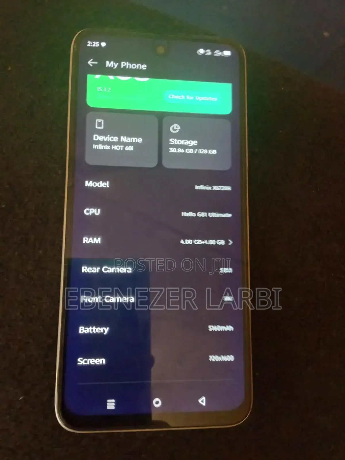 Infinix Hot 60i 128 GB Gold