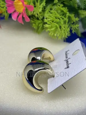 Gold Ridged Dome Stud Earrings