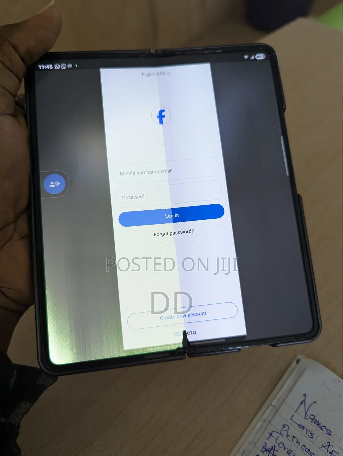 New Samsung Galaxy Z Fold4 256 GB Black