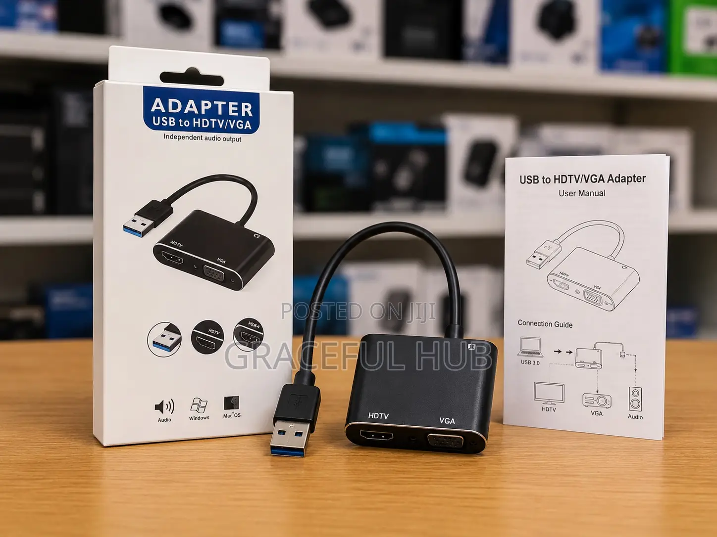 USB to Hdmi/Vga Adapter