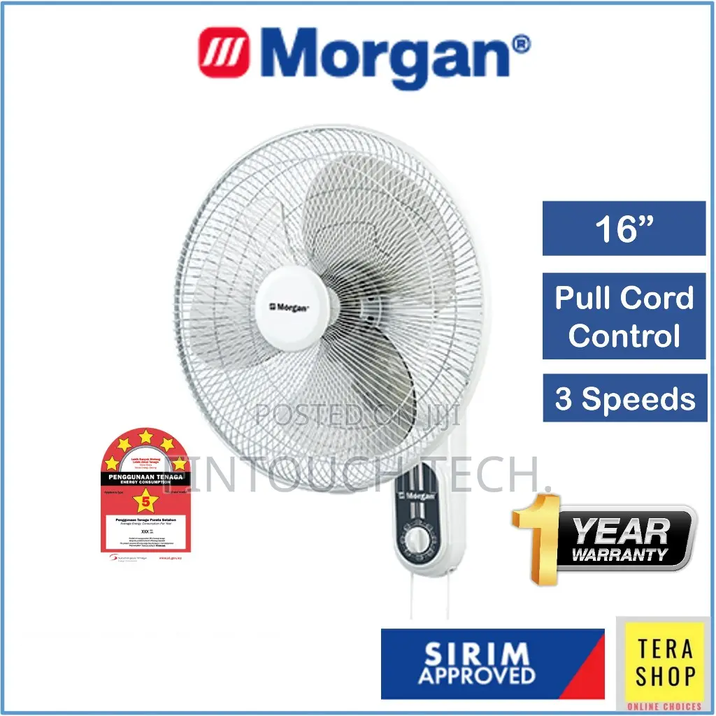 Morgan 16 Inch Wall Fan