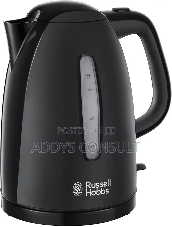 Russell Hobbs Textures Electric 1.7L Cordless Kettle- White and Black