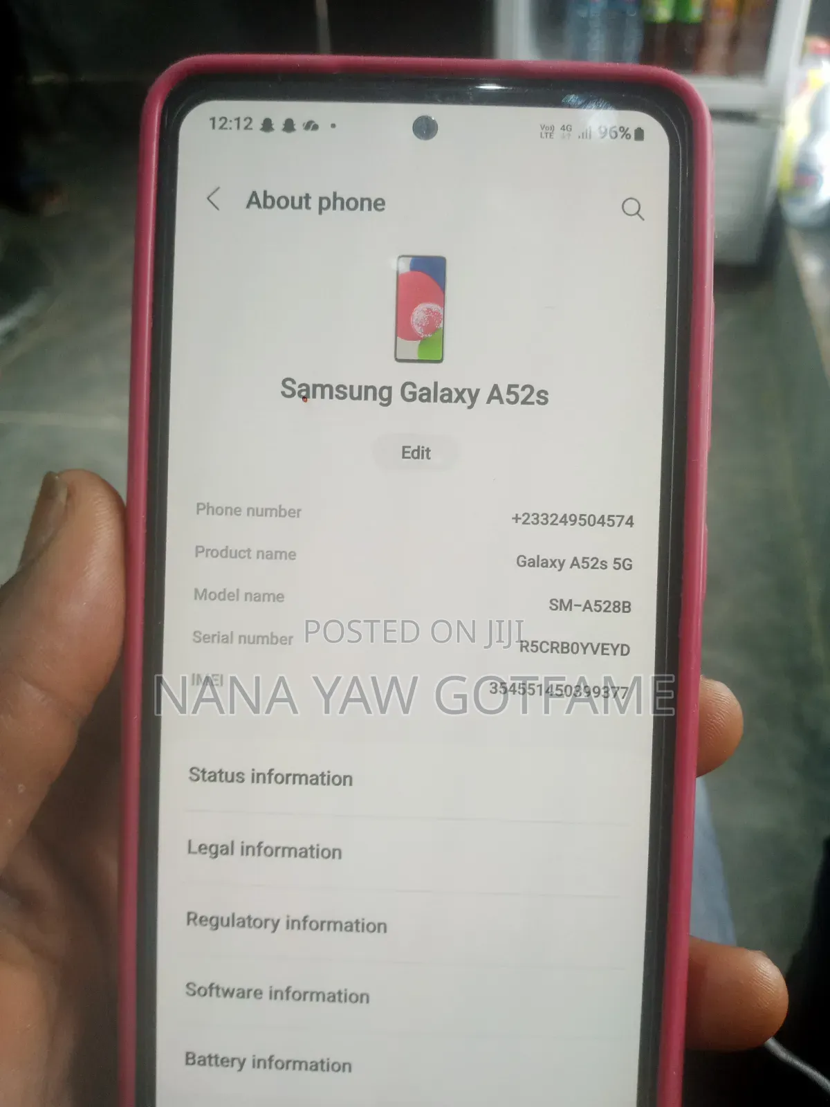 Samsung Galaxy A52s 5G 128 GB Blue
