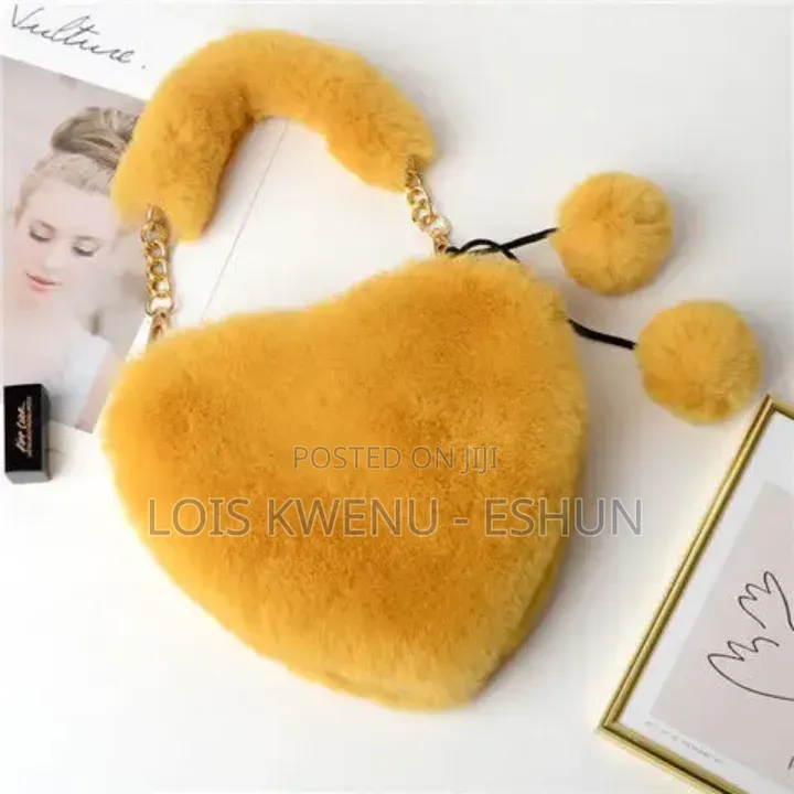 Luxury Faux Heart Shaped Bag-Yellow