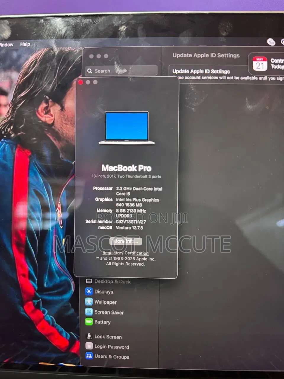 Laptop Apple MacBook Pro 2017 8GB Intel Core i5 SSD 256GB