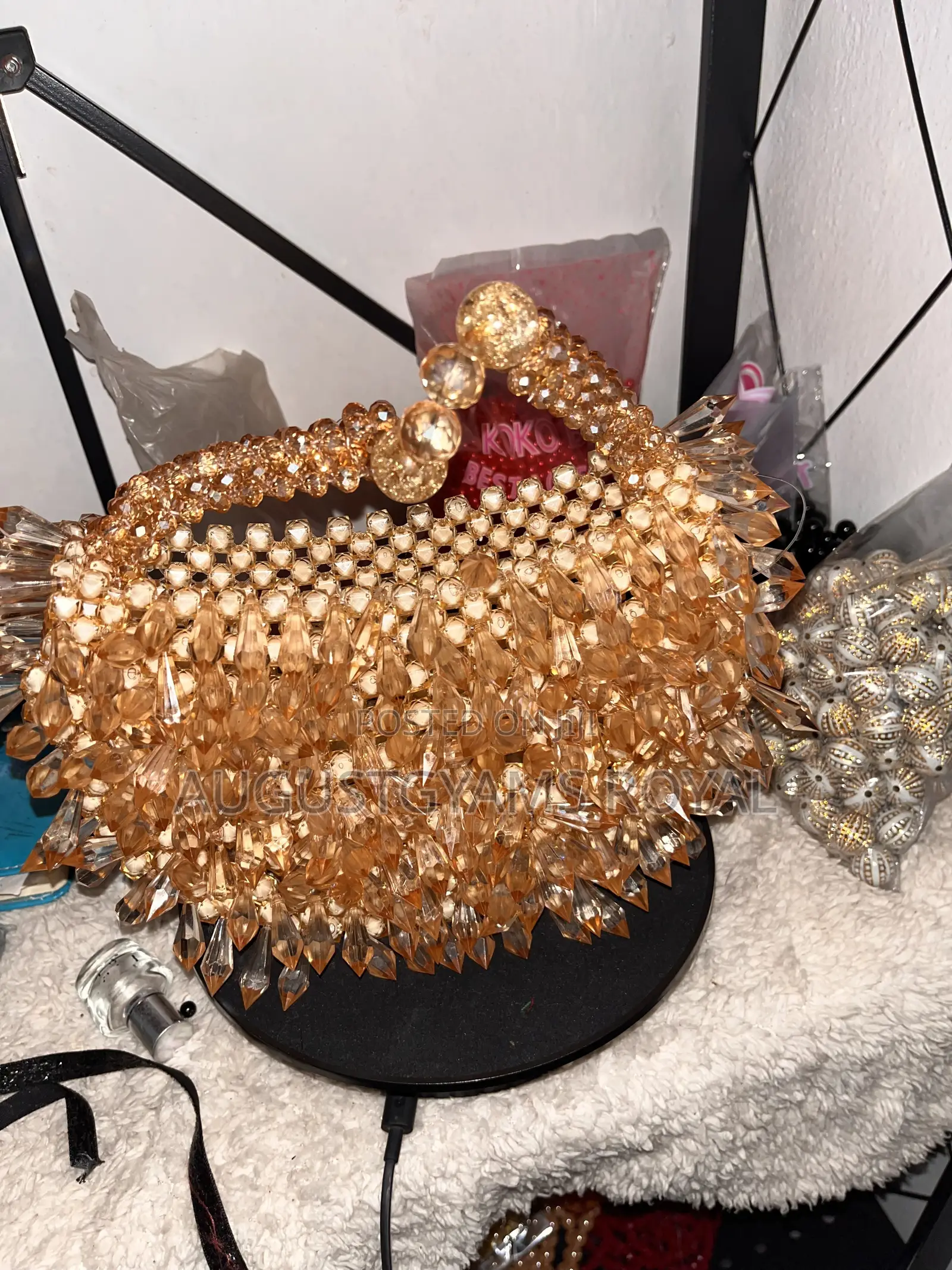 Rich Aunties Beaded Summer Bag for Beaches and Picnic