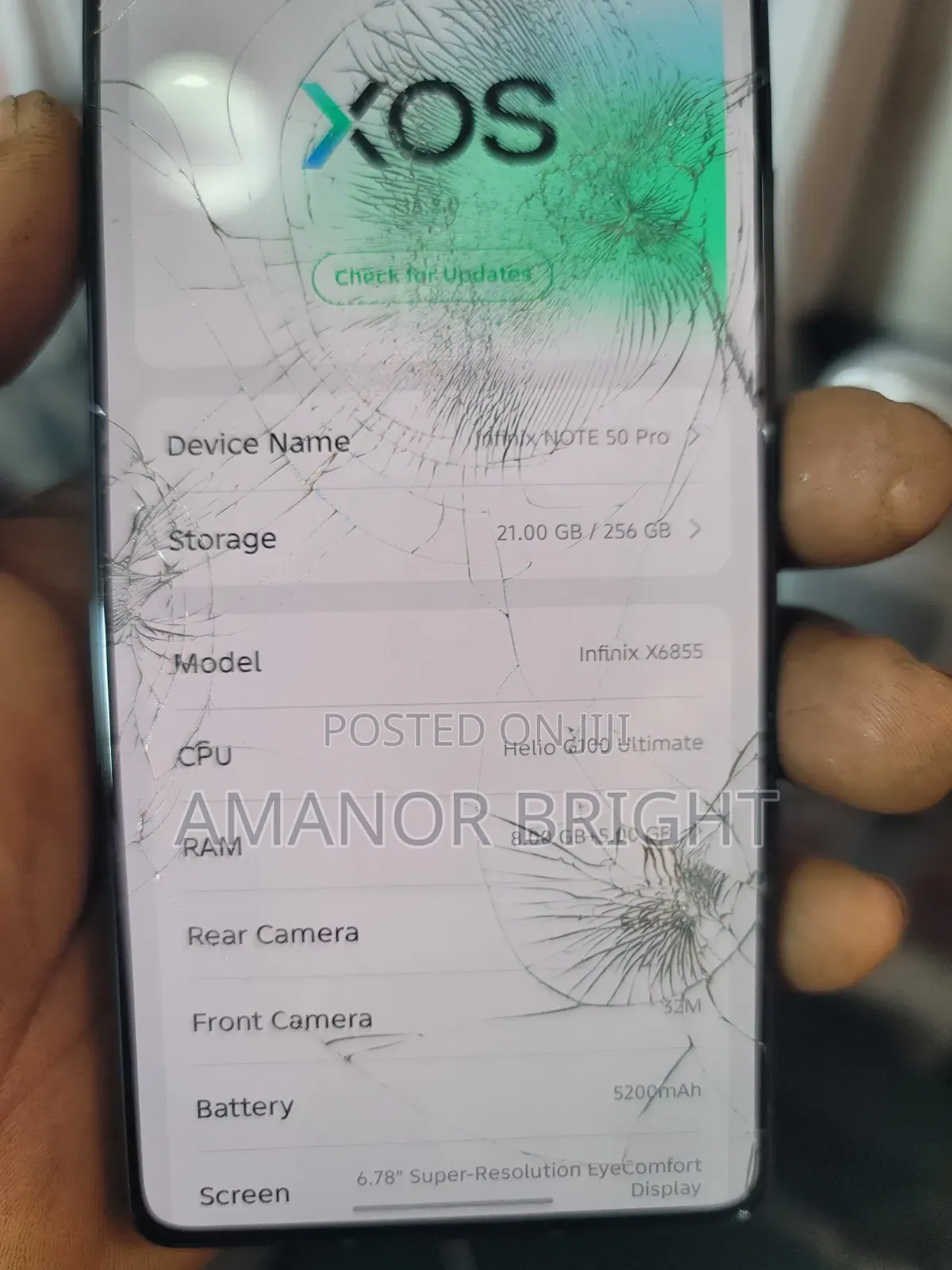 Infinix Note 50 Pro 256 GB Black