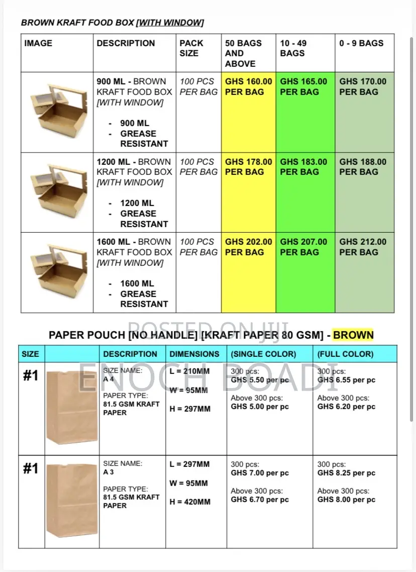 Kraft Food Package