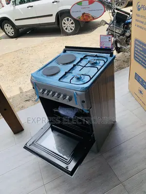 Brabd New 2-2 Stove Gas Electric Cooker Oven Rotisserie