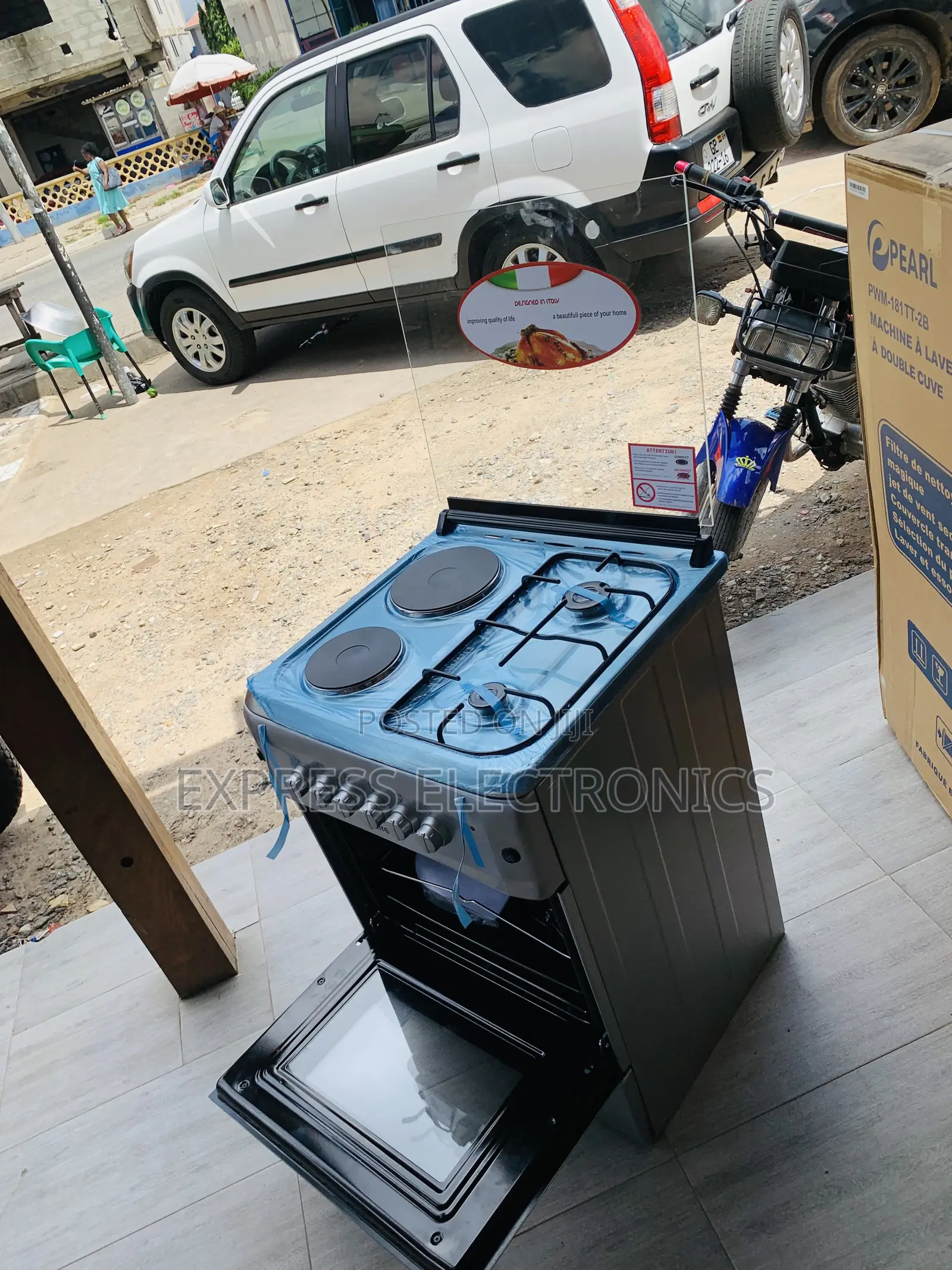Available Now at Store Gas Electric Cooker Oven 2-2 60/60
