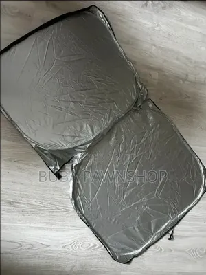 Foldable Titanium Silver Car Windshield Sunshade