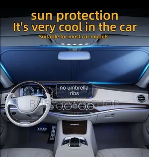 Foldable Titanium Silver Car Windshield Sunshade