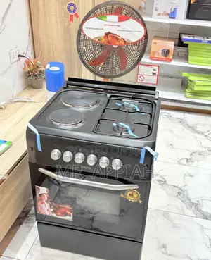 Latest Ferre 60x60cm 2 Gas With 2 Electric Cooker(Black)