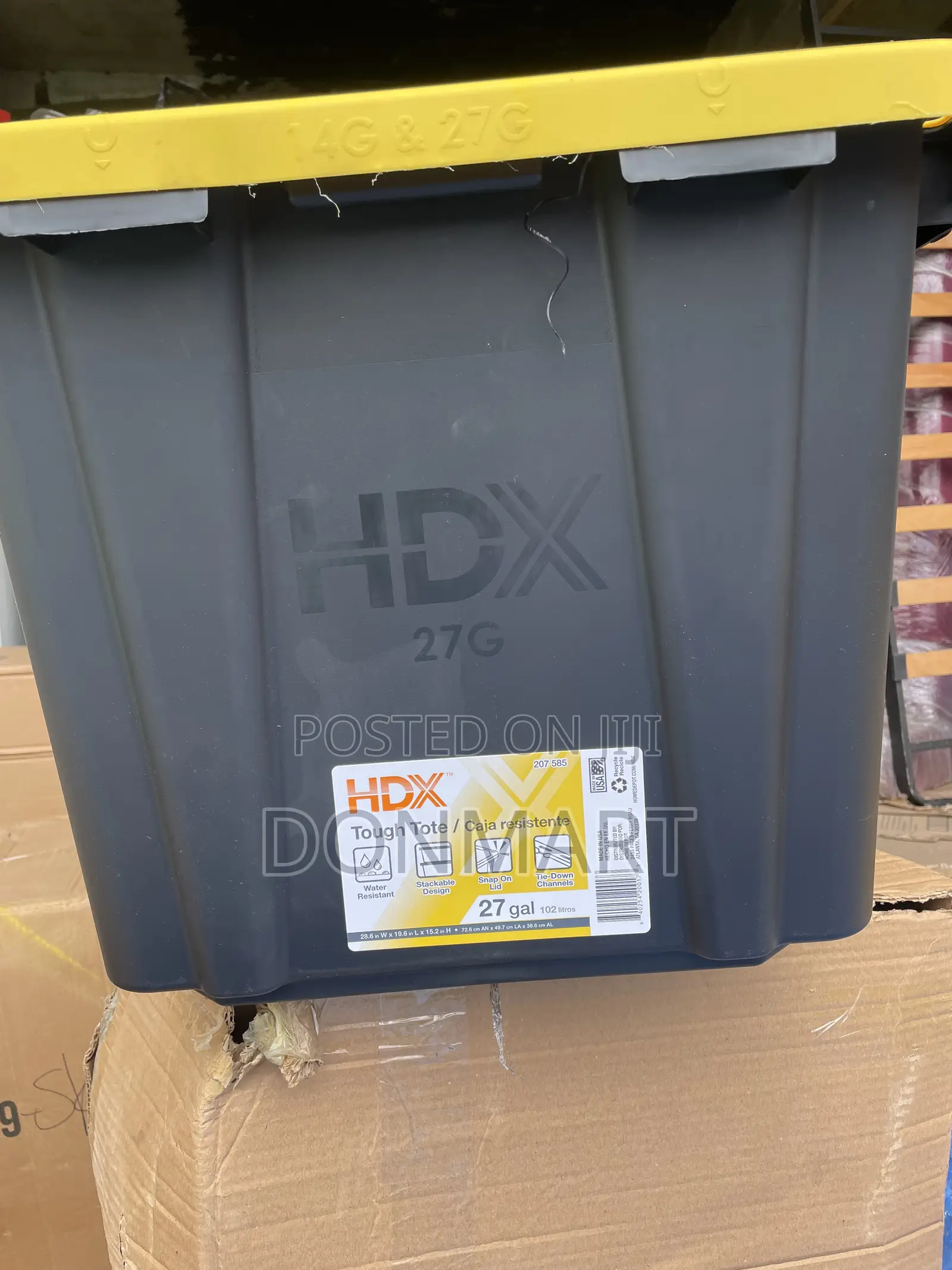 27 Gallon HDX Tough Tote
