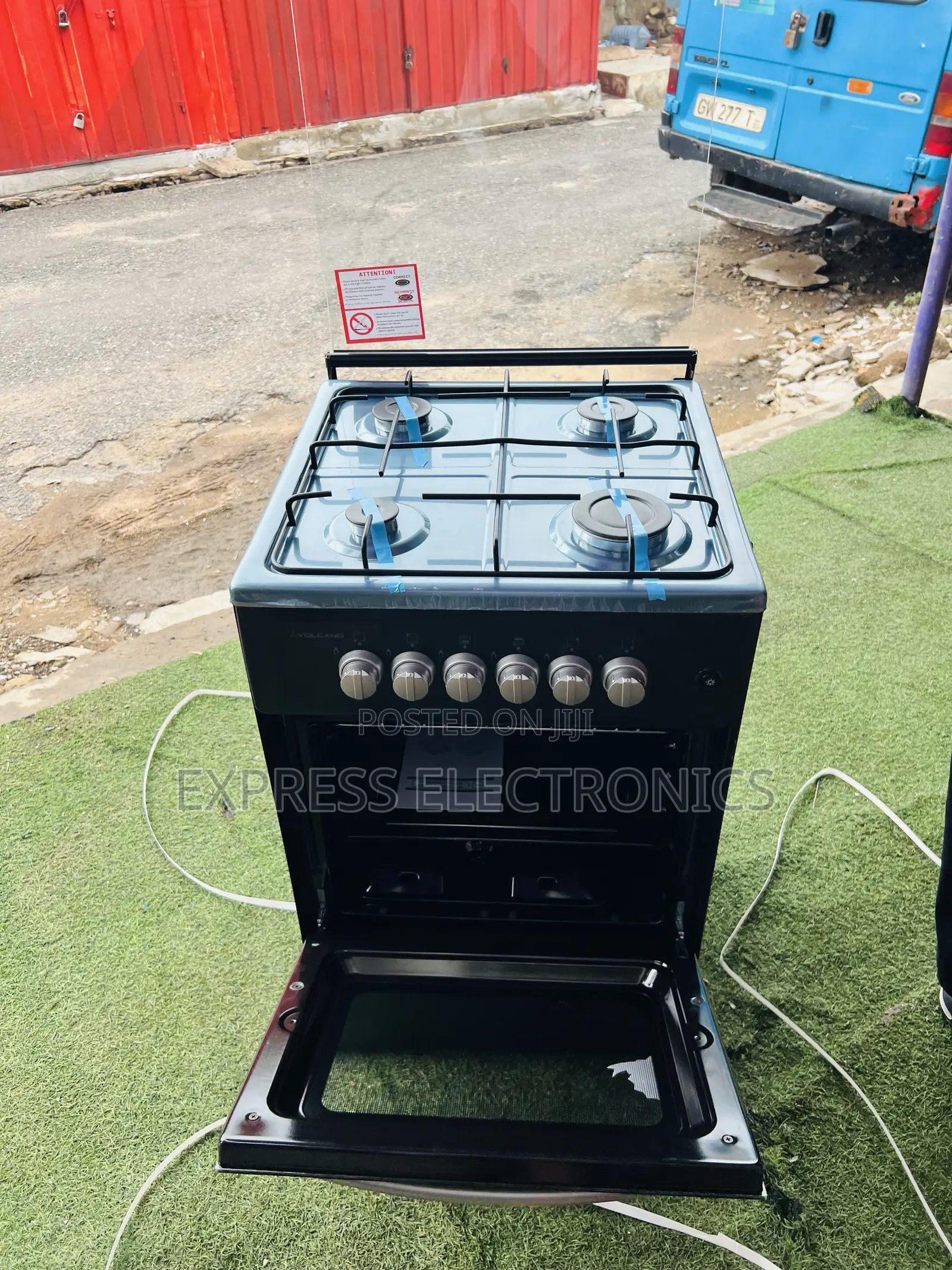 Best Buy for Less Volcano 4burner Gas Cooker Oven Black 50/50