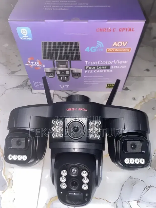 Aov Hieasy 4 Lens 4G Sim Solar CCTV Camera