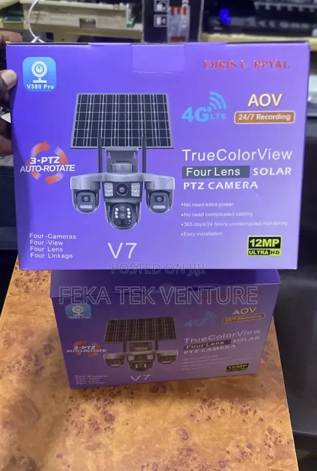 Aov Hieasy 4 Lens 4G Sim Solar CCTV Camera