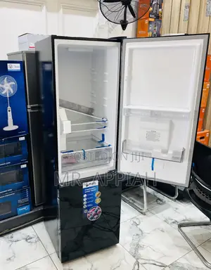 Extremely Chilling Pearl Bottom Mount Freezer Fridge(Black) 