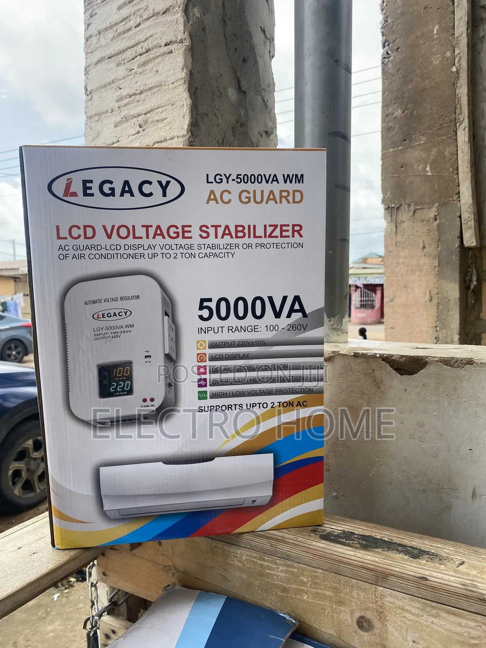 Legacy LCD Voltage Wall Stabilizer 5000va