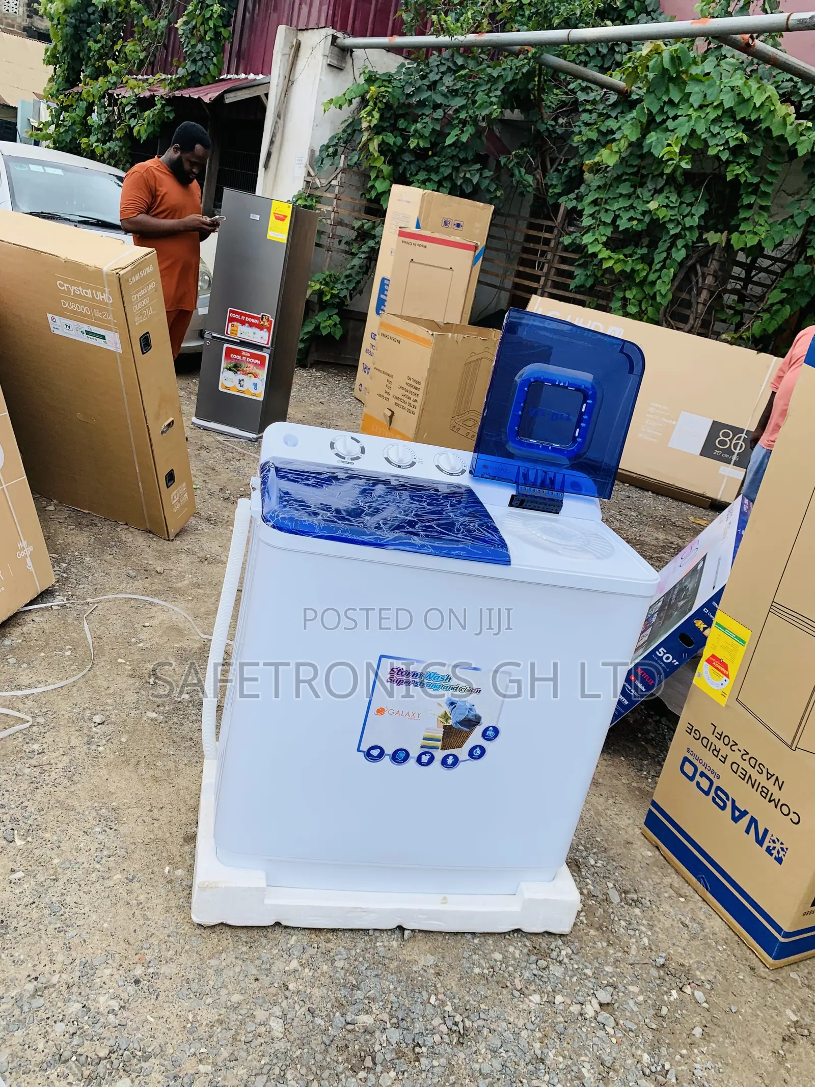 High Efficiency Galaxy 13kg Semi-Automatic Twin Tub Washing Machine