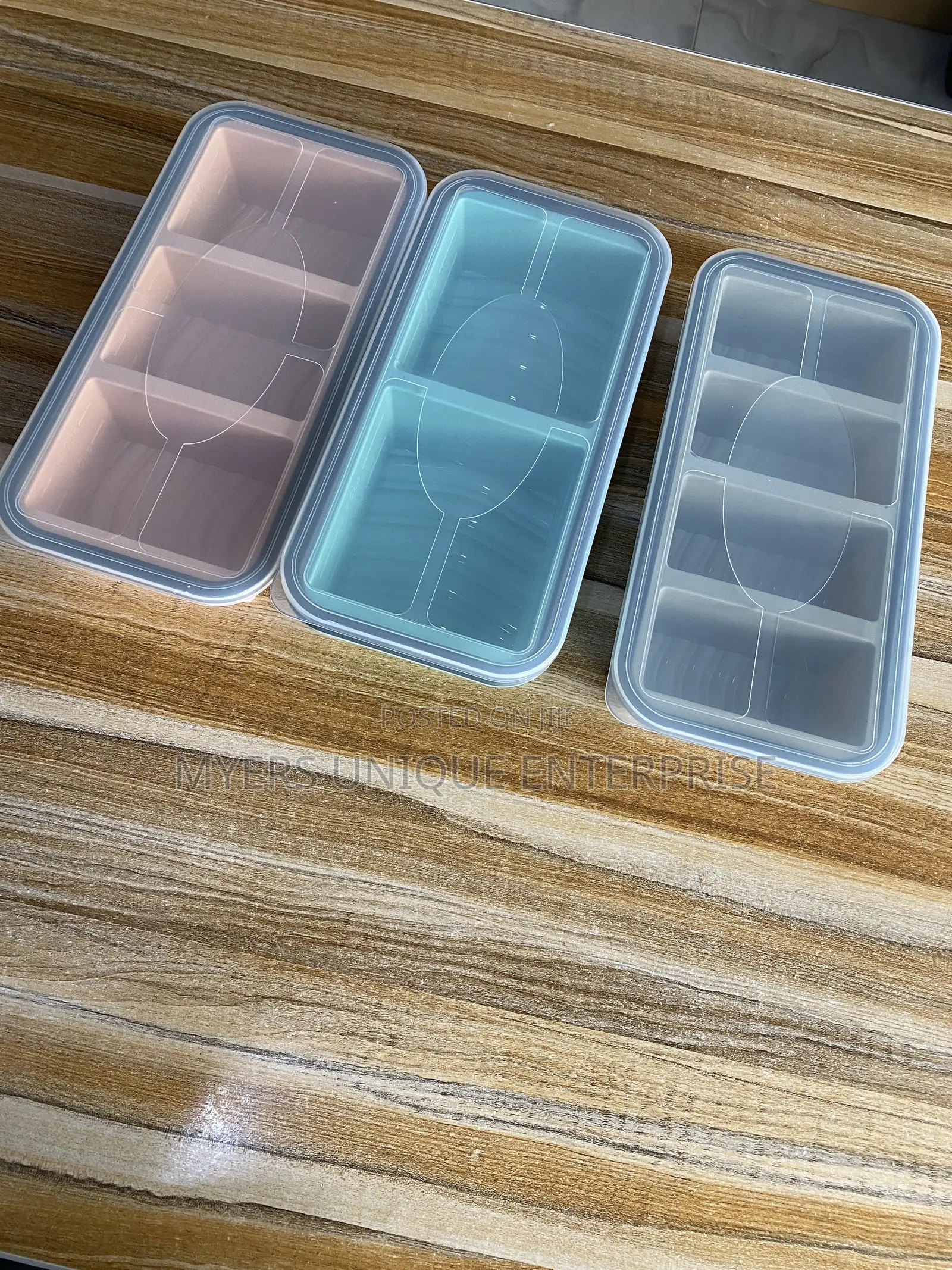 2Cubes 3Cubes and 4Cubes Divided Soup Bowls 3pcs for Soup Freezing