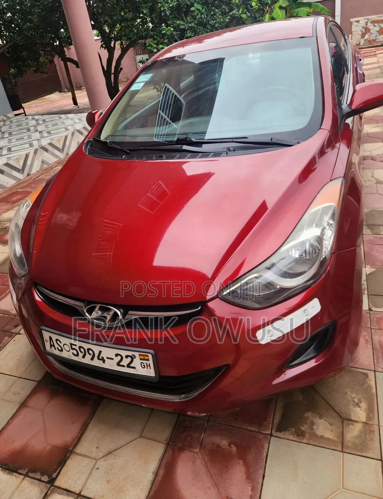 Hyundai Elantra GLS Automatic 2012 Red