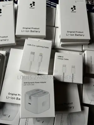 Original iPhone Lightning and Type-C Chargers