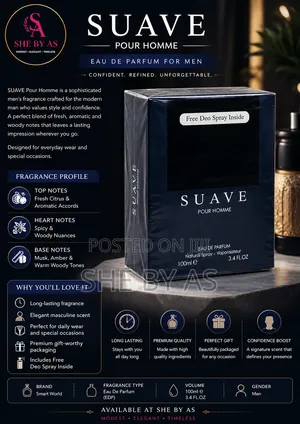 Suave Pour Homme EDP - 100ml