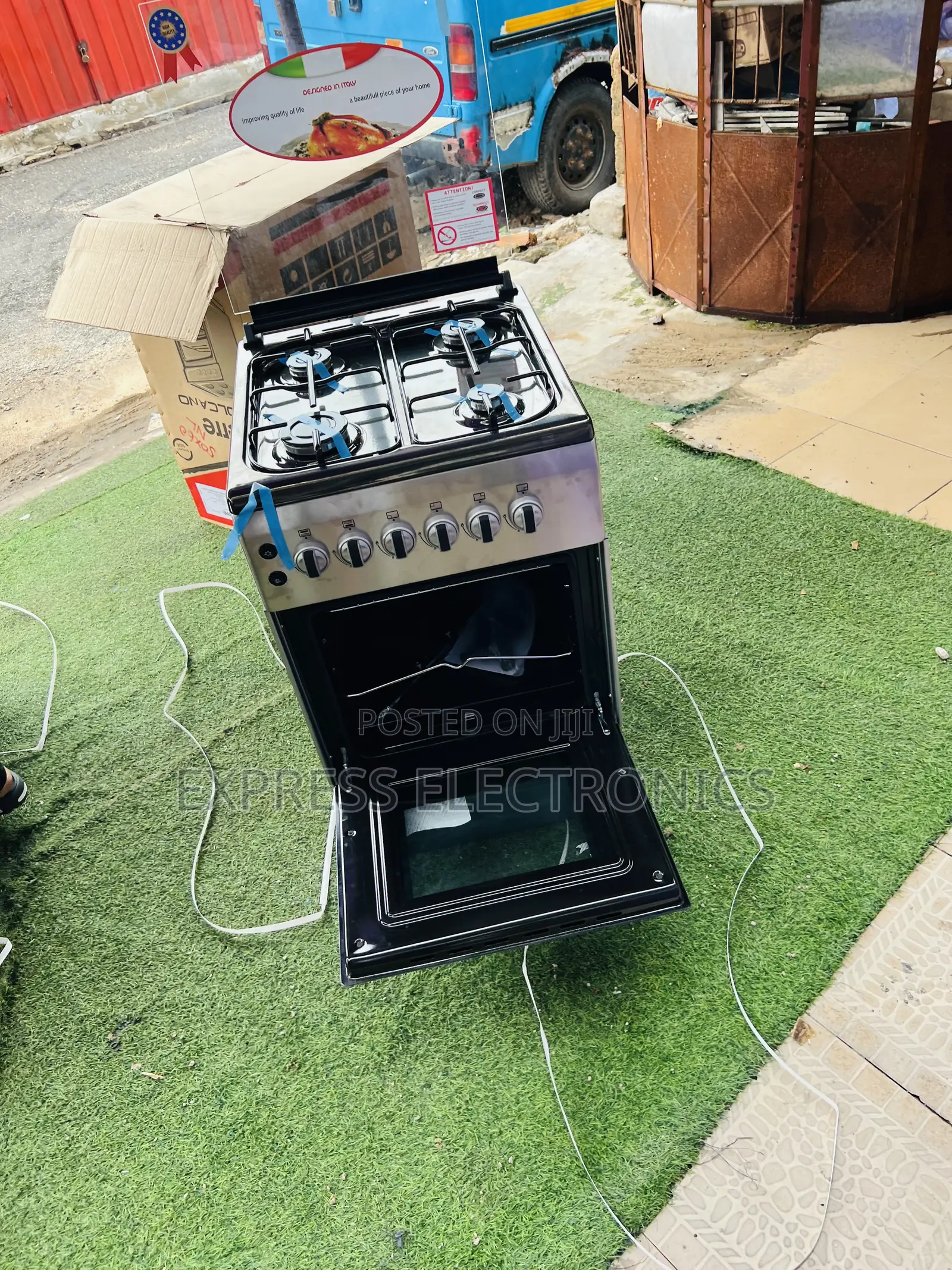 Het a New Sleek Gas Cooker Oven 4burner New Line 50/60