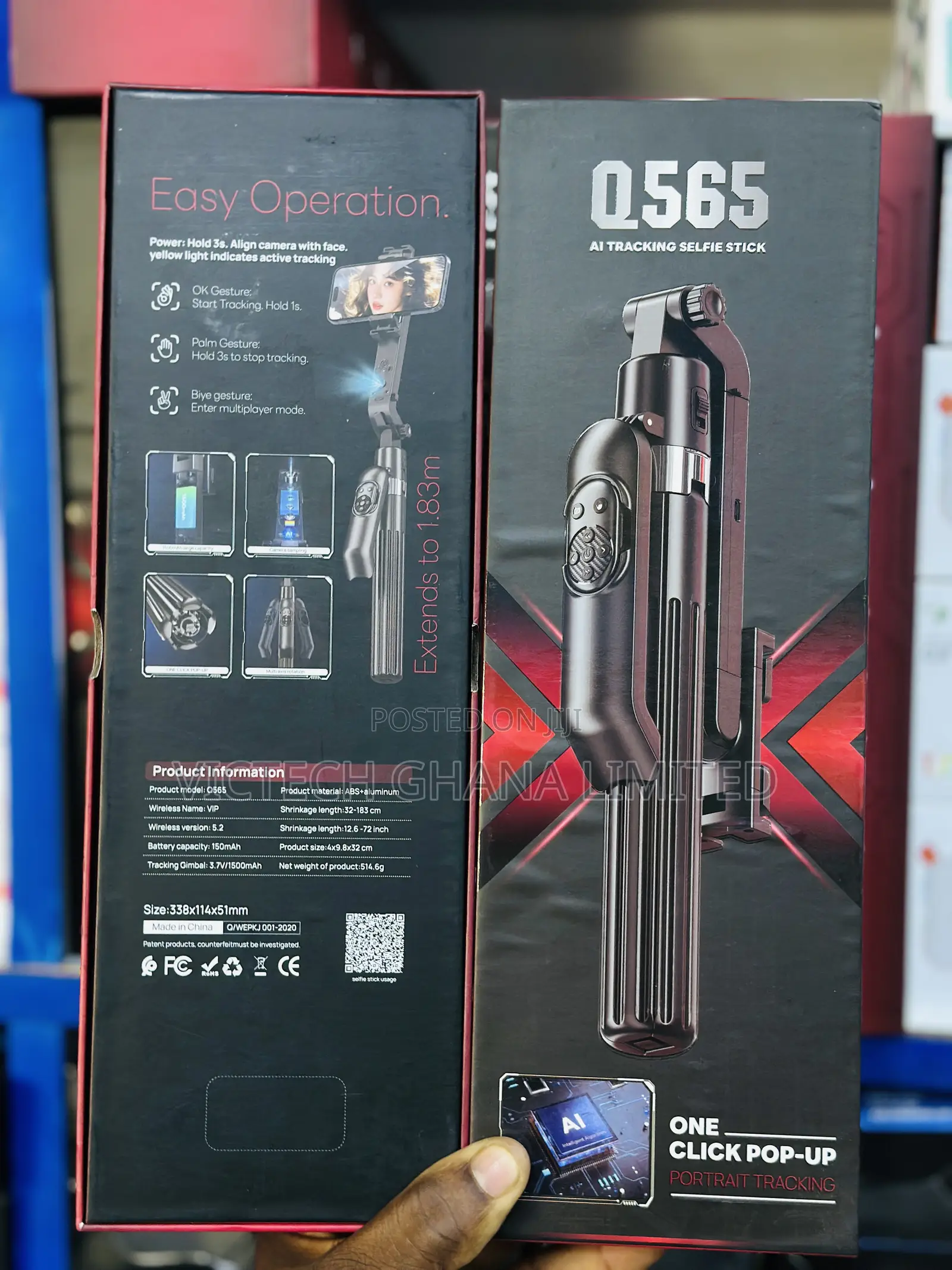 Q565 AI Tracking Selfie Stick