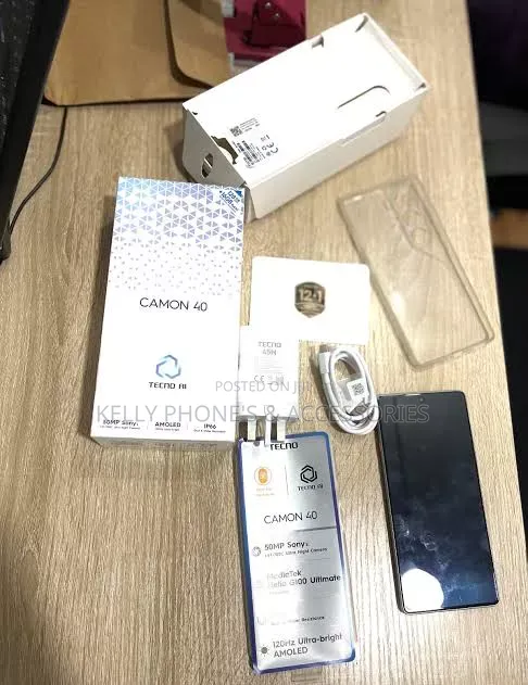 New Tecno Camon 40 Pro 5G 256 GB Black