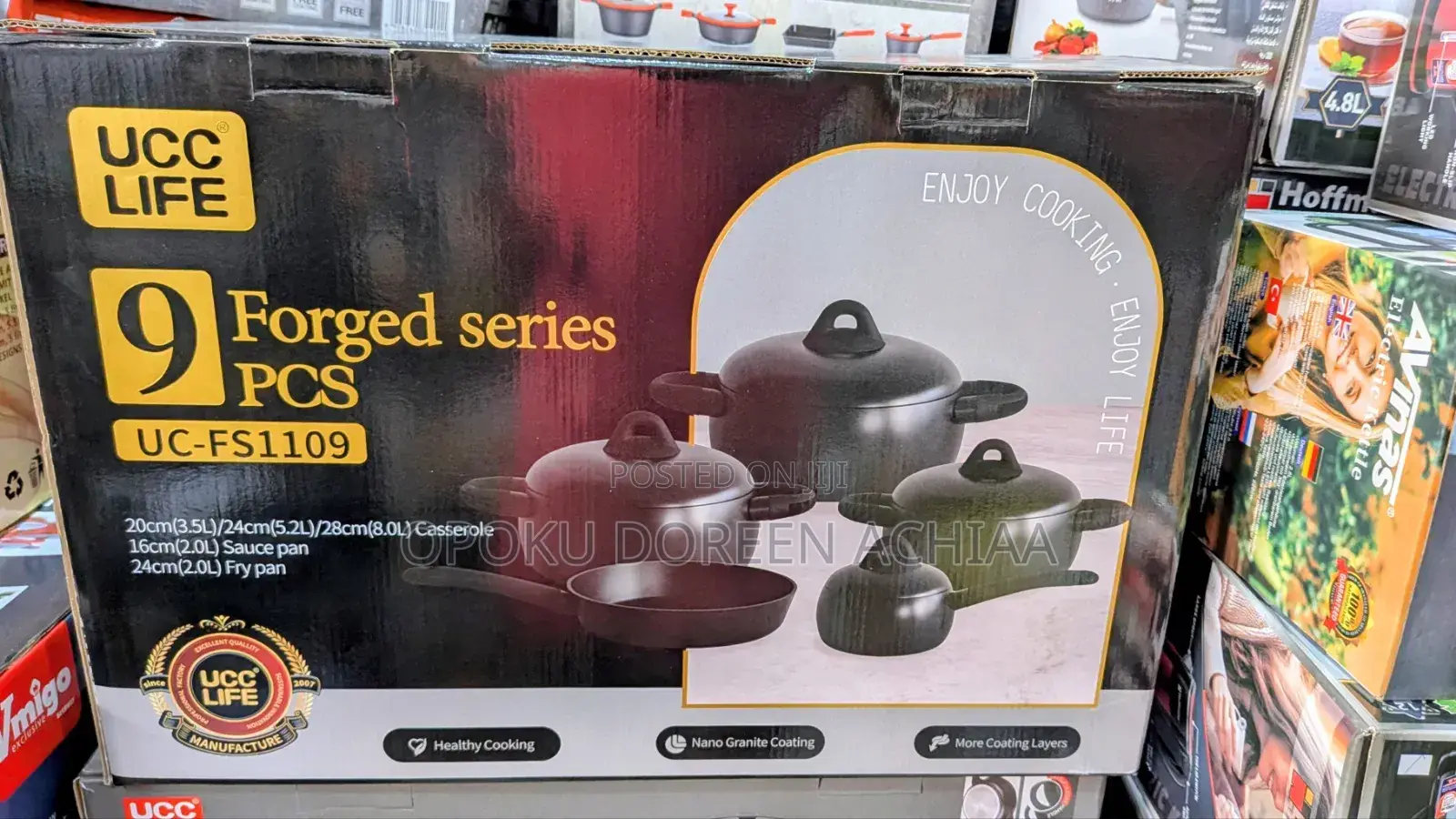 UCC Life Nano Coating Nonstick Cookware