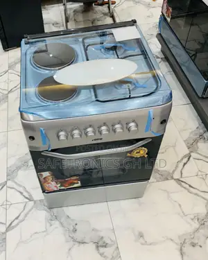 Original Grey Ferre 60×60cm 2-Electric 2-Gas Cooker With Oven Grill
