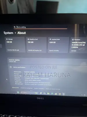 Laptop Dell Latitude 5580 8GB Intel Core i5 SSD 256GB
