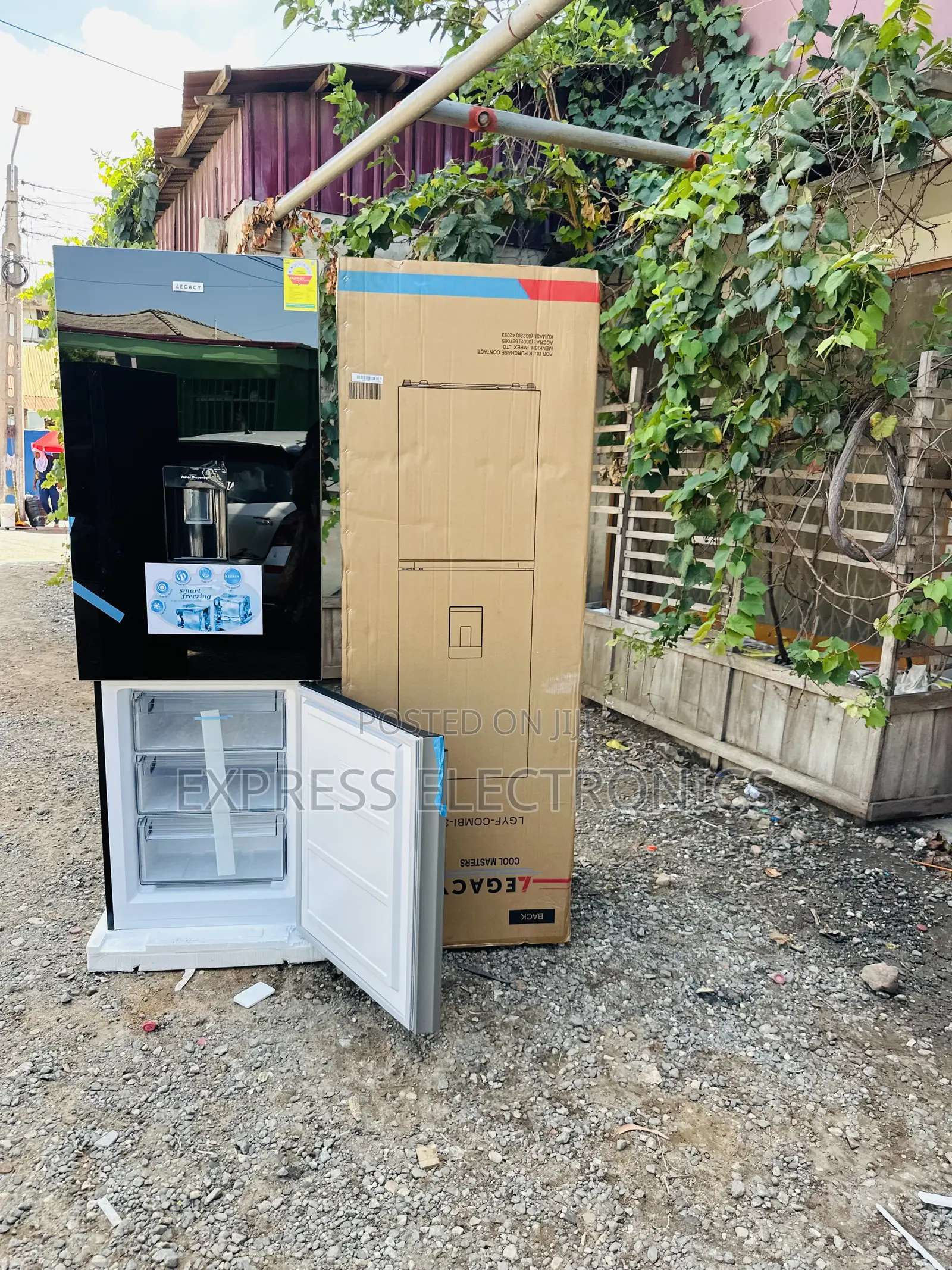 Fast Chill With Lagacy Double Door 311L Fridge Black Mirror