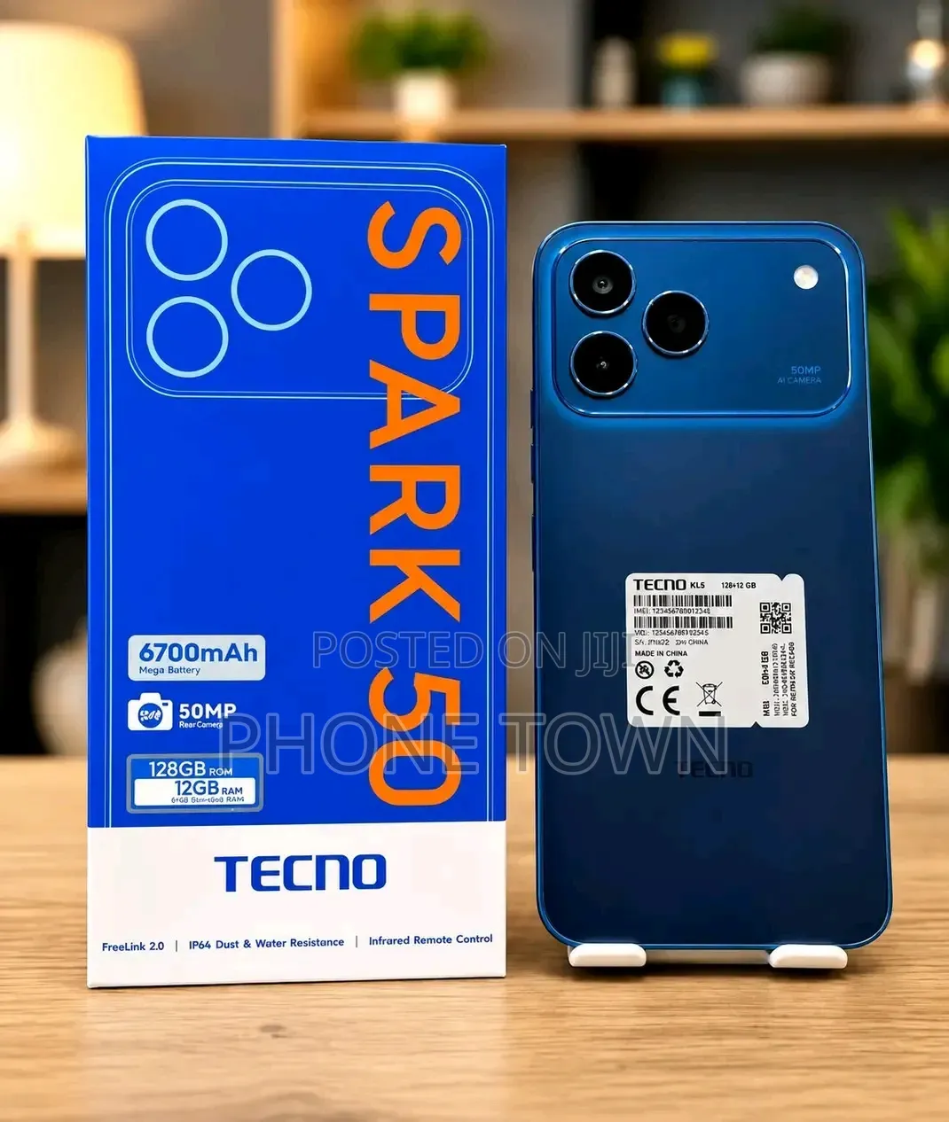 New Tecno Spark 50 128 GB Blue